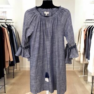 Hayden Denim Blue Textured Dress